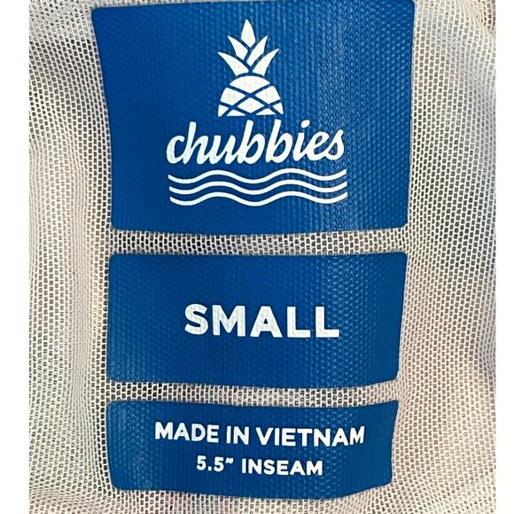 Chubbies Men’s Small Pink Alligator Print Swim Trunks Quick Dry Board Shorts - Picture 3 of 11